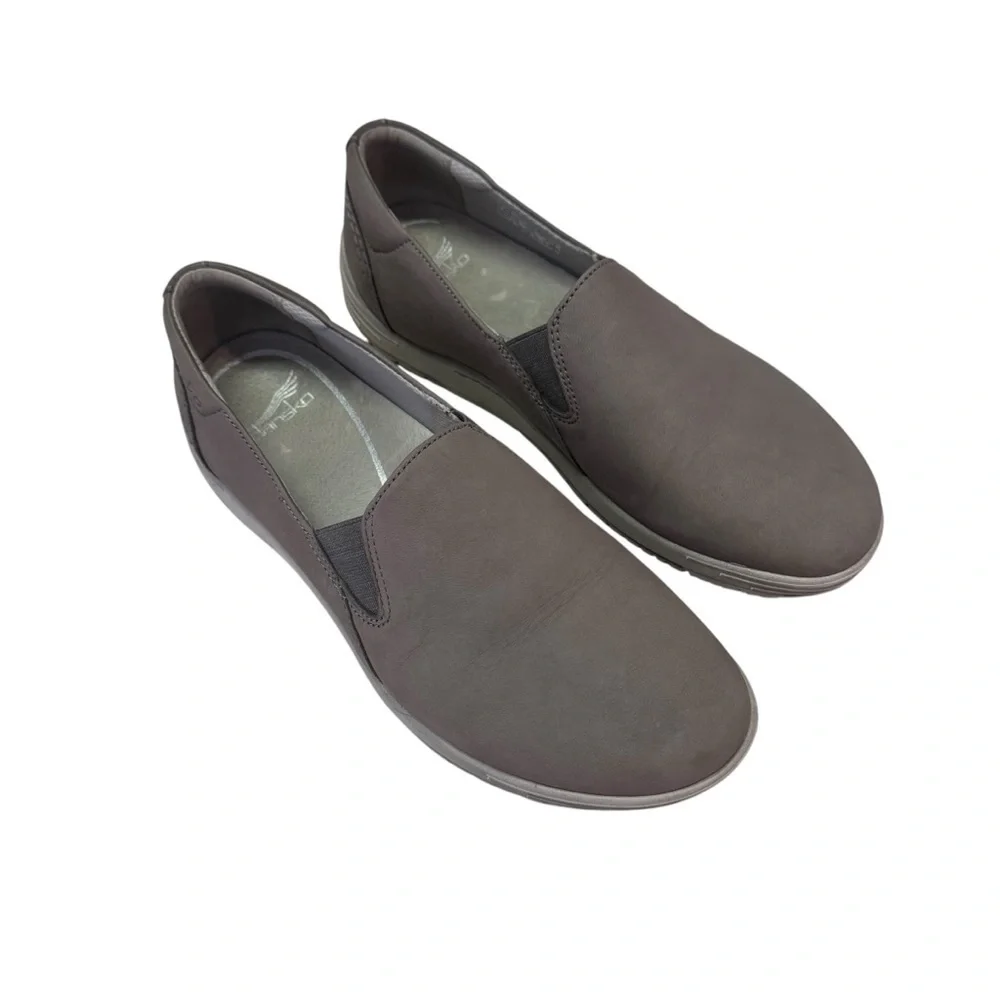 Dansko Gray Flats Comfortable Slip-Ons